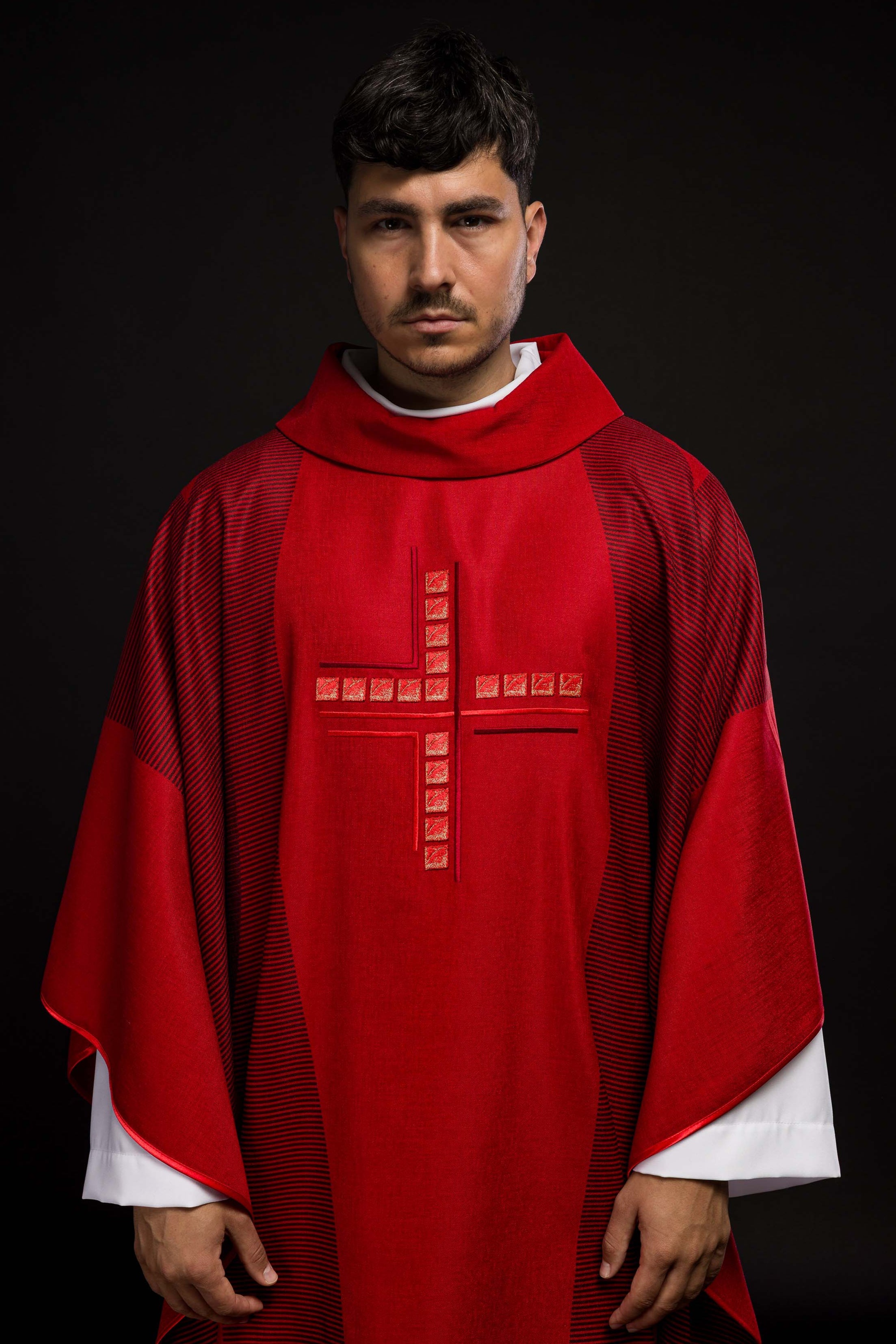 Red Chasuble with Cross