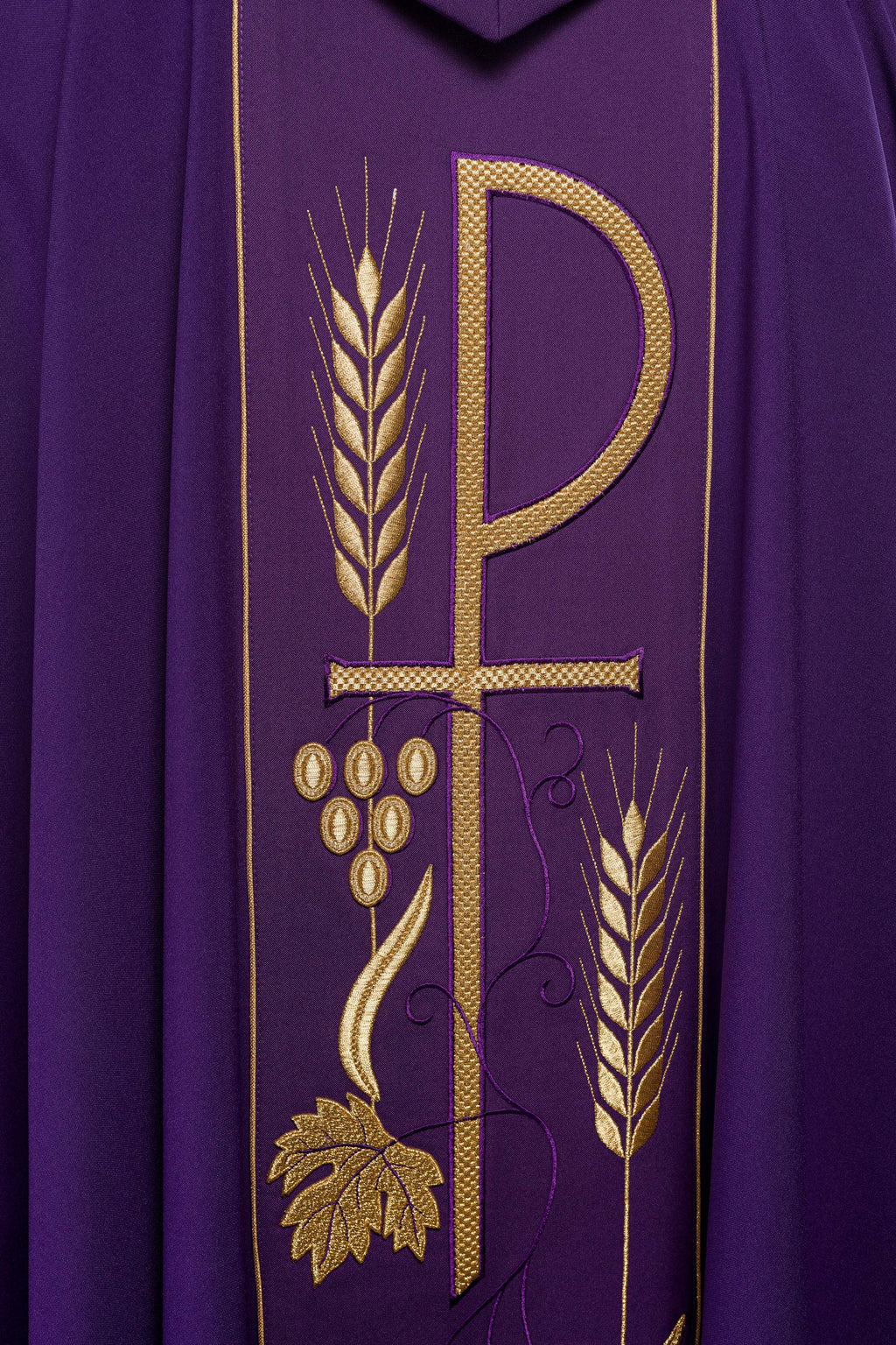Purple IHS Chalice Vestment