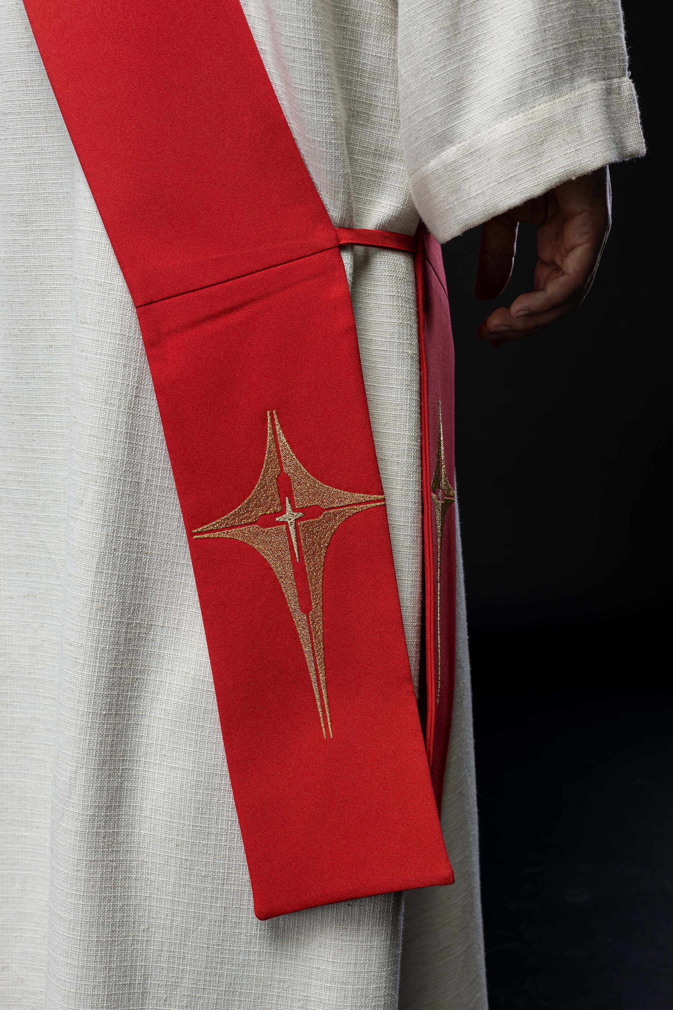 Deacon Stole Embroidered Cross